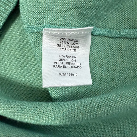 NWT Joseph A. Women’s Size M Medium Ruffle Short Sleeve Knit Sweater Crew Neck - Picture 11 of 12